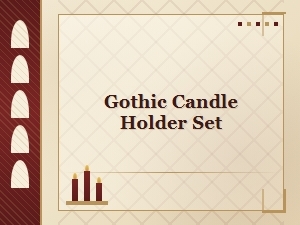 Gothic Candle Holder Set | Dark Elegance for Your Home | Gothic Home Decor