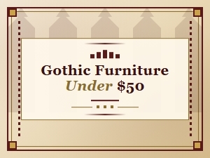 Affordable Gothic Furniture Under $50 | Gothic Home Decor Deals